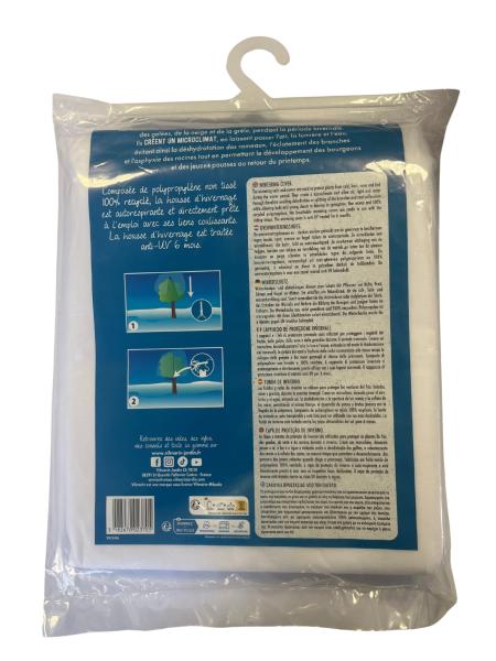Croissance et protection des végétaux - Housse d'hivernage - 1,3 m x 1,6 m - Blanc (x2) - MEDIA_PACKAGING_VERSO